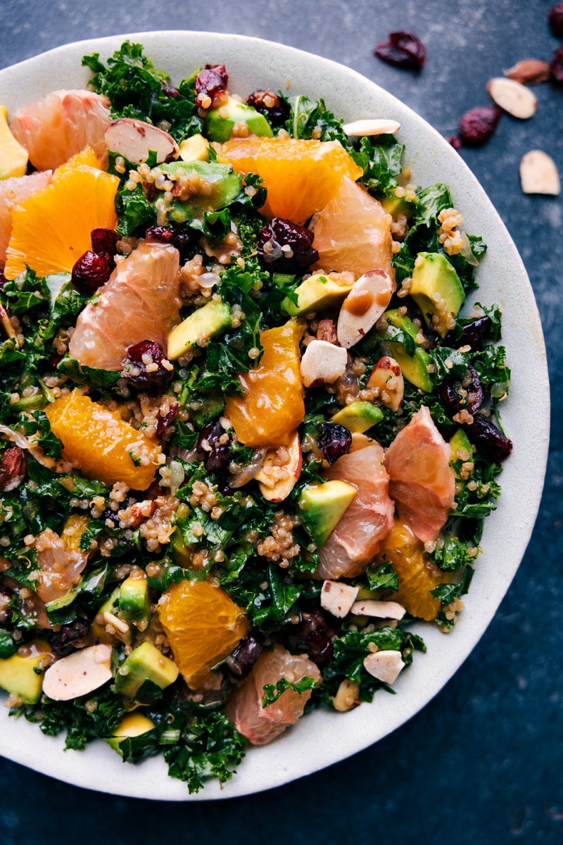 Overhead image of the Grapefruit Salad