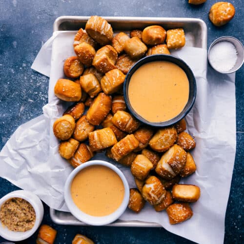 Pretzel Bites (With Sauces!) Chelsea's Messy Apron