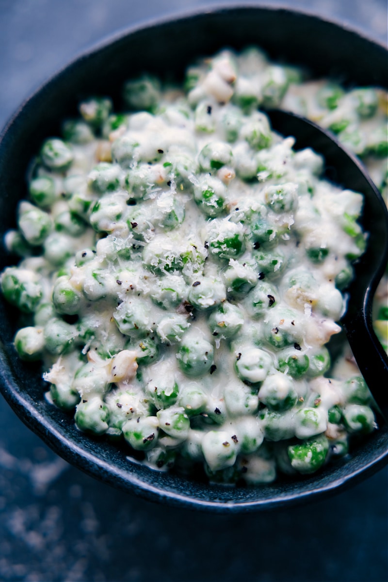 Up close overhead image of the side dish ready to be enjoyed