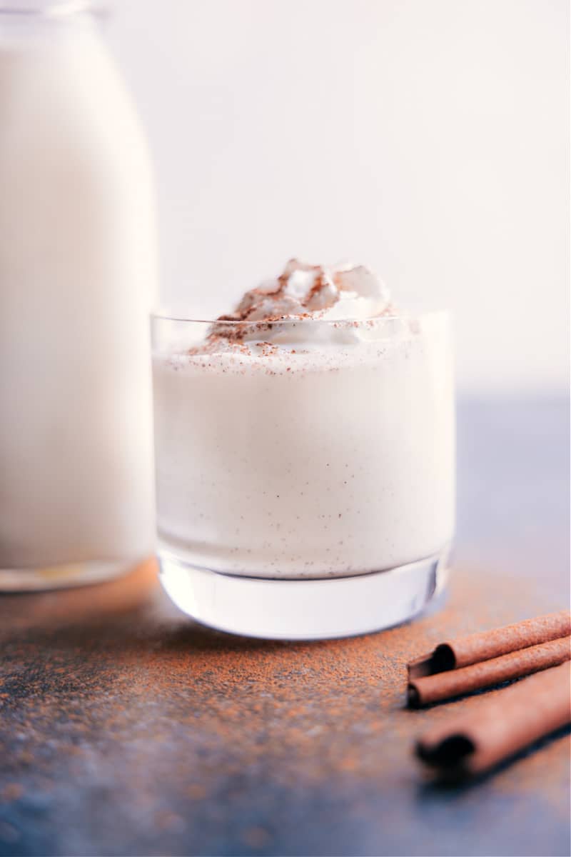 Image of a cup of eggnog