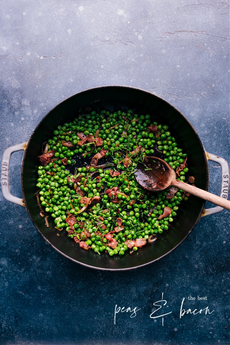 Overhead image of Frozen Peas