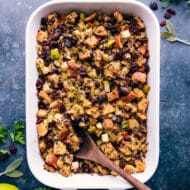 Sausage-Bean Stuffing Supreme