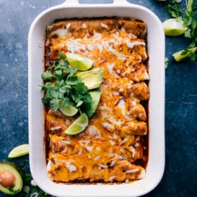 Shredded Beef Enchiladas (IP/Crockpot!)