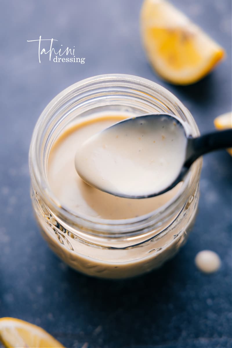 Overhead image of Tahini Dressing