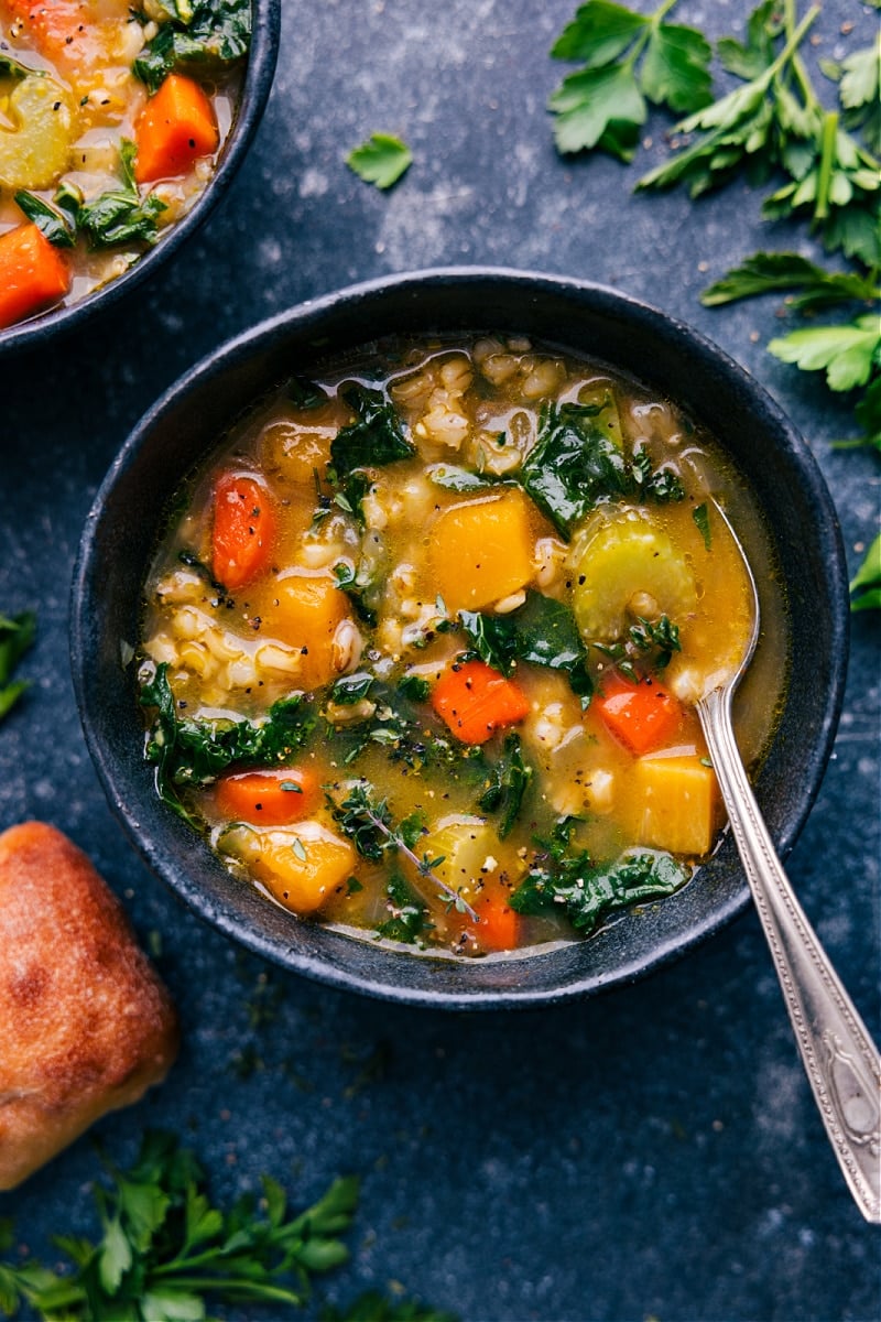 Overhead image of Barley Soup