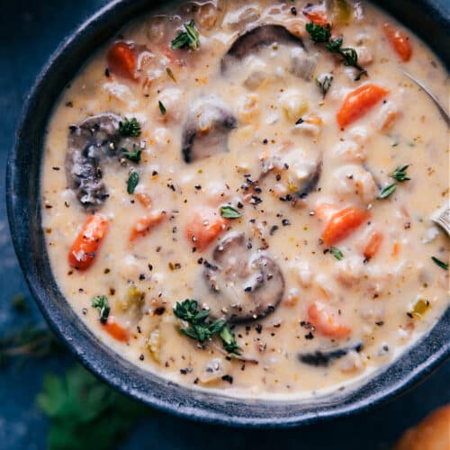 Crockpot Chicken Wild Rice Soup - Chelsea's Messy Apron