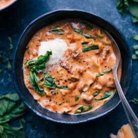 The Very Best Lasagna Soup