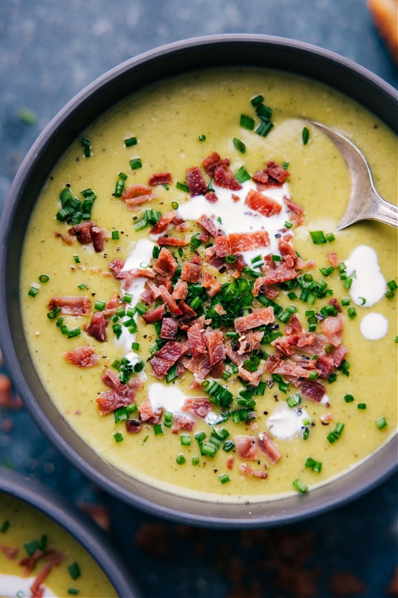 Overhead image of Broccoli Soup