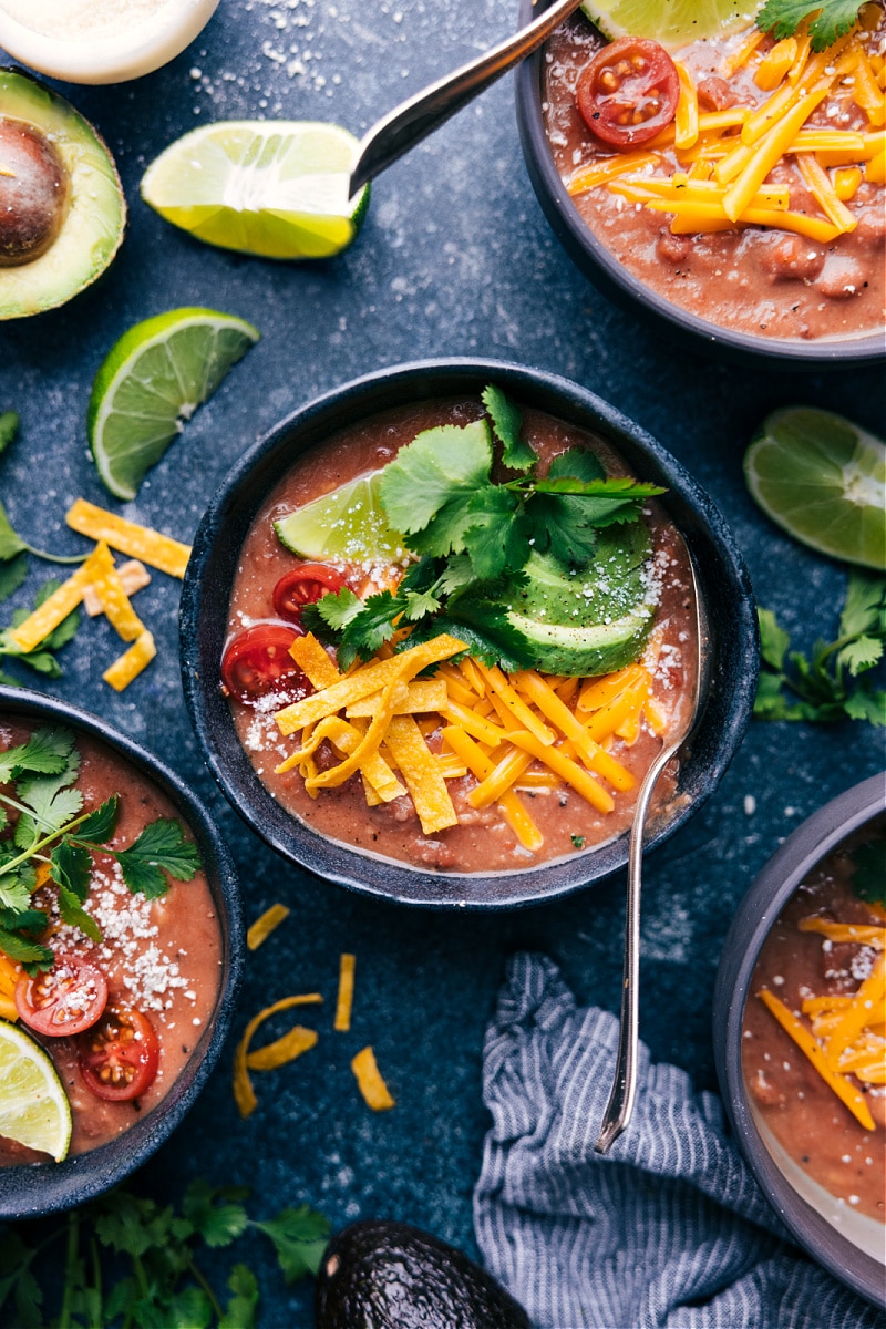 Overhead image of Pinto Bean Soup