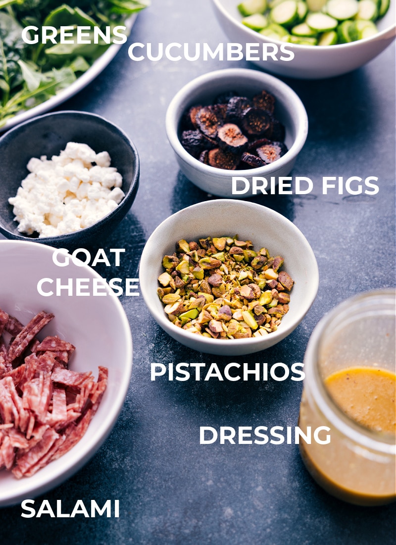 Ingredient shot: view of the components of this recipe