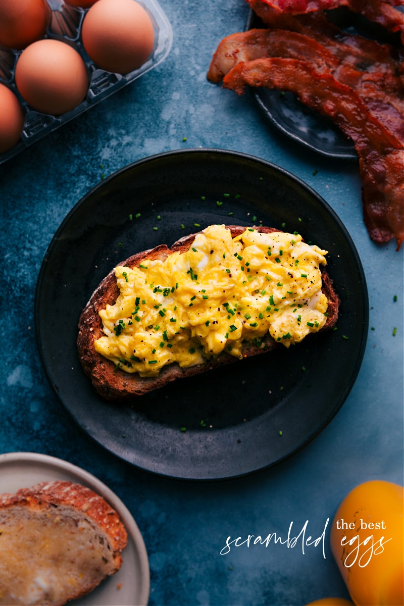 Overhead image of Scrambled Eggs