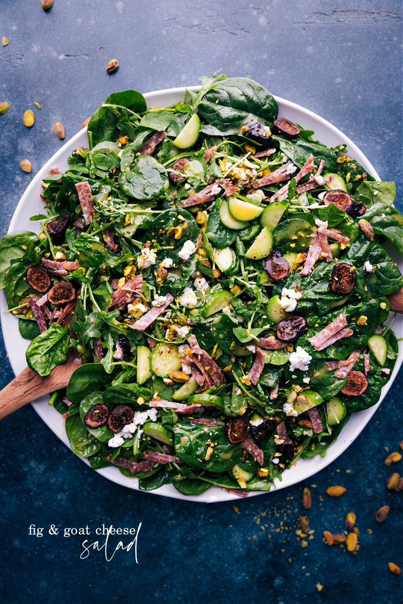 Overhead view of Arugula Salad