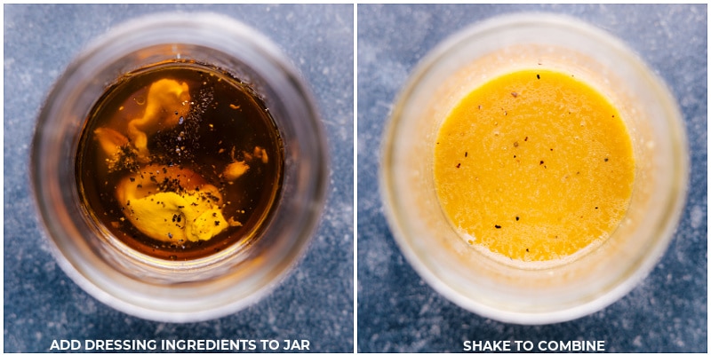Process shot: Make dressing by adding ingredients to a jar and shaking to combine.