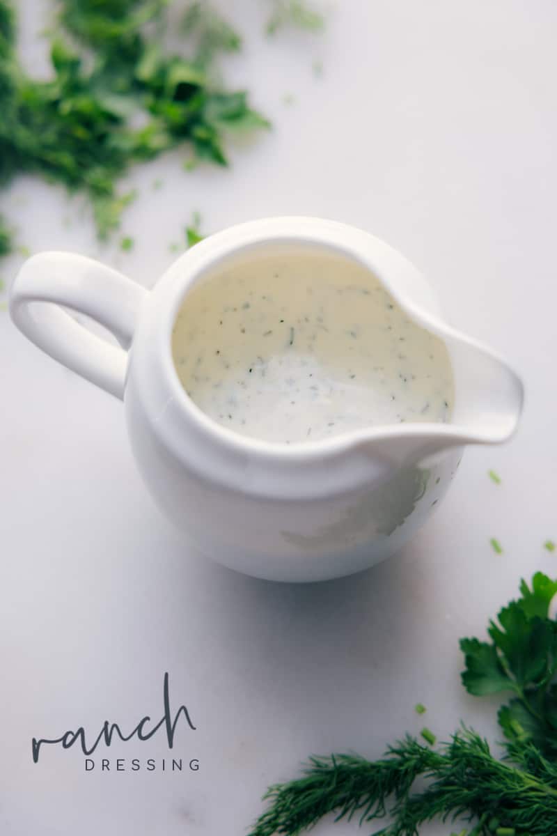 Overhead image of Ranch Dressing