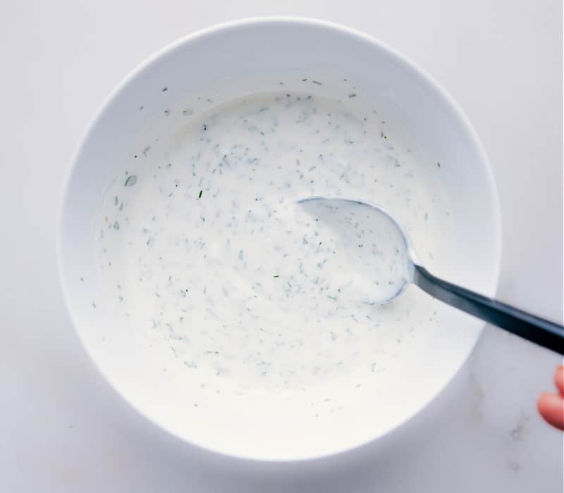 Image of Ranch Dressing in a bowl ready to be enjoyed