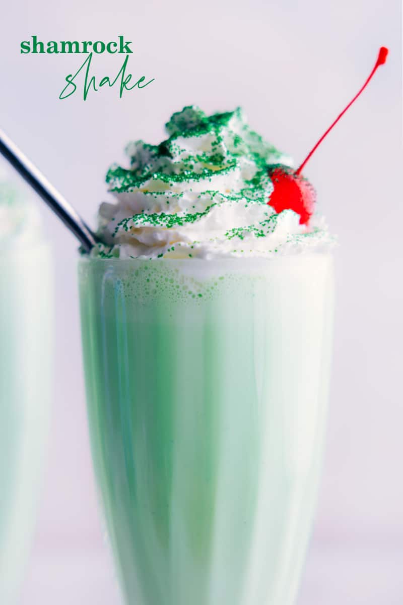 Image of the Shamrock Shake in a glass