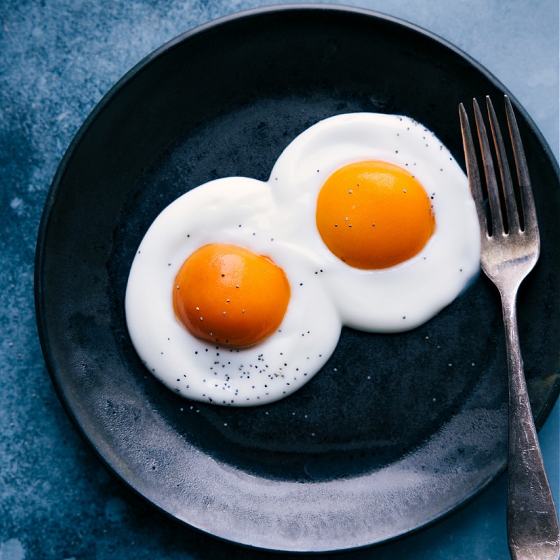 Fried Eggs Made With Apricots And Yogurt