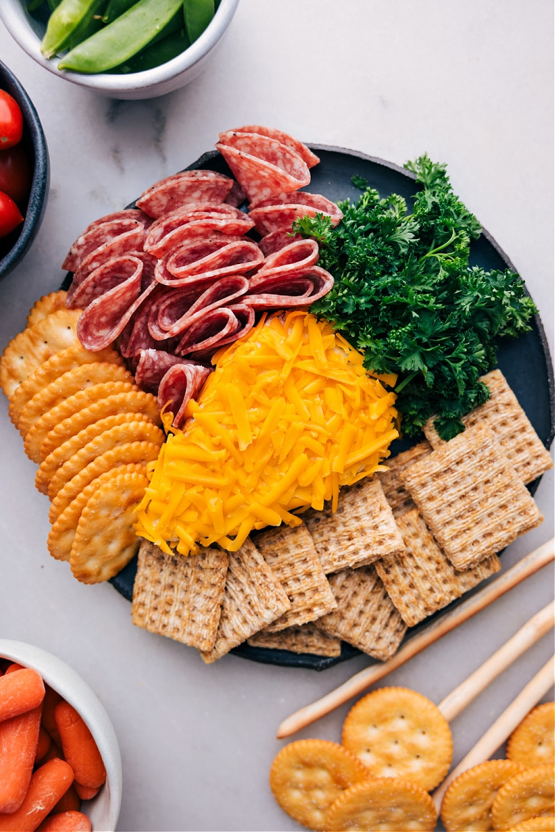 Overhead image of the appetizer ready to be enjoyed