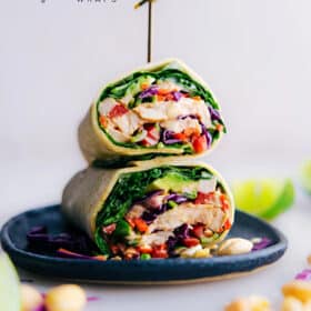 Cashew Chicken Wraps