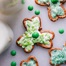 Pretzel Shamrocks