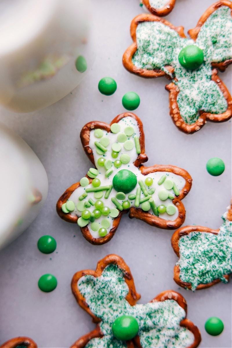 Pretzel Shamrocks