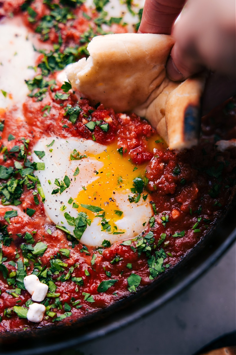 Overhead image of Shakshuka