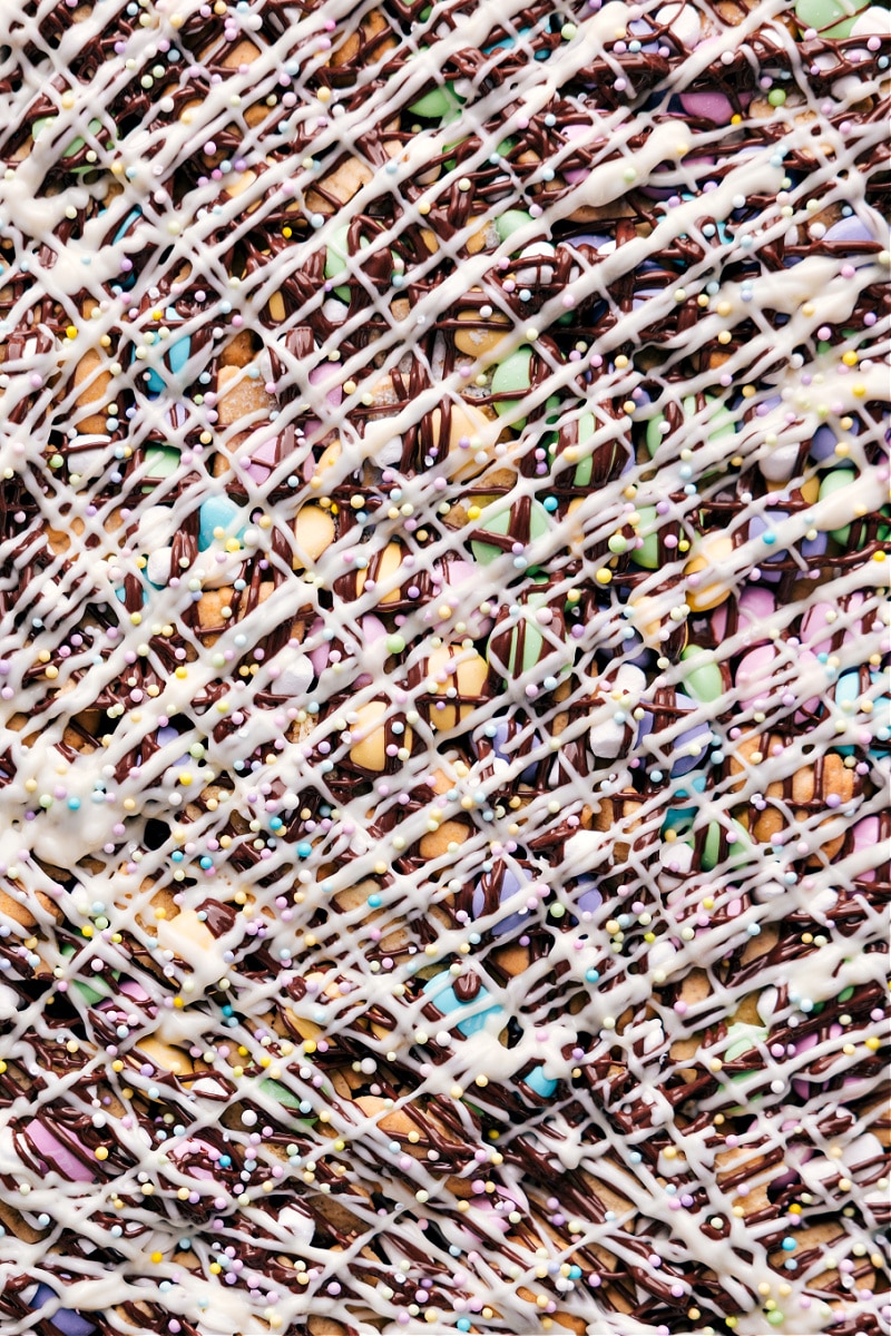 Up-close overhead image of the Easter Snack Mix