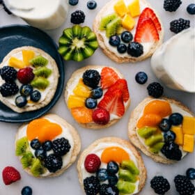 Sugar Cookie Fruit Pizzas