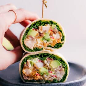 Chicken Bacon Avocado Wraps