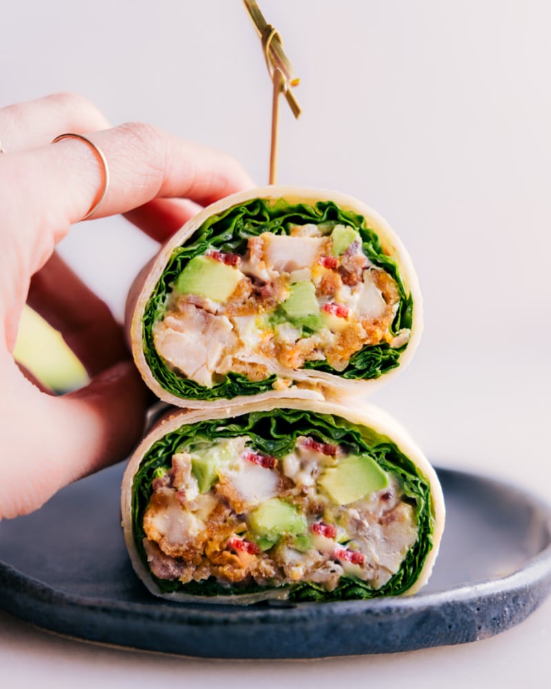 Chicken Bacon Avocado Wraps Chelsea's Messy Apron