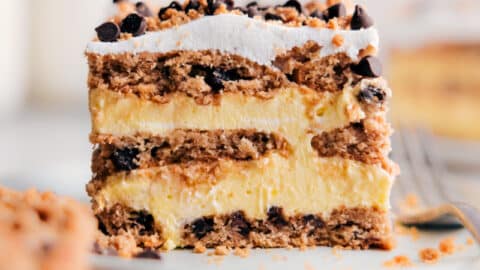 Chocolate Chip Cookie Icebox Cake - Chelsea's Messy Apron