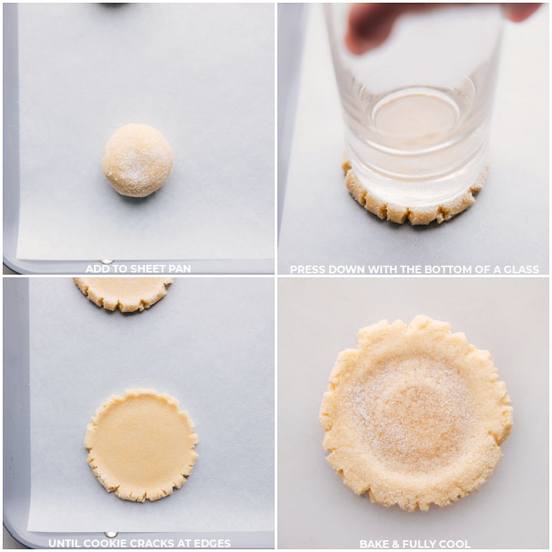 Process shots-- images of the dough being rolled out