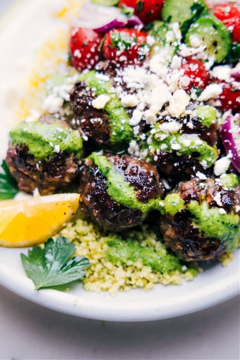 Greek Meatball Bowls Chelsea's Messy Apron