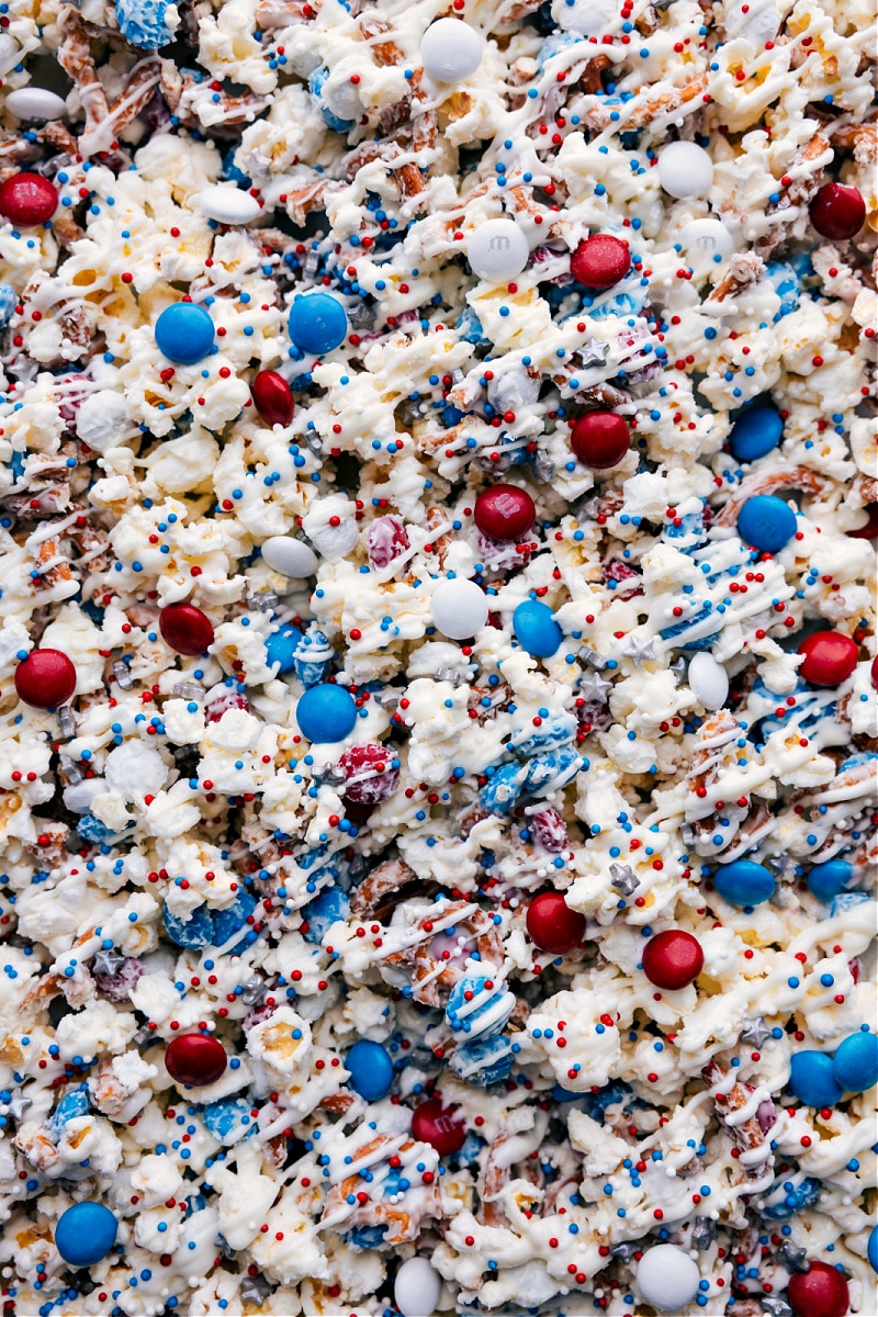 Up-close overhead image of the treat on the tray