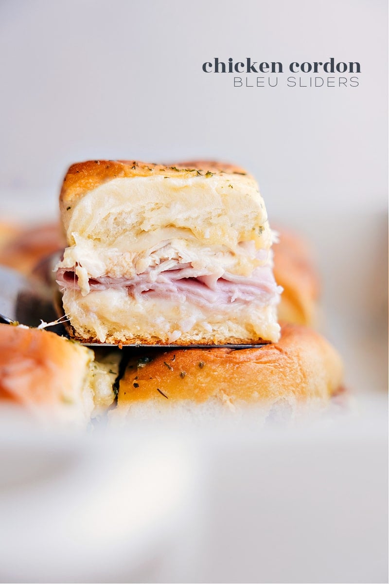 Image of the Chicken Cordon Bleu Sliders