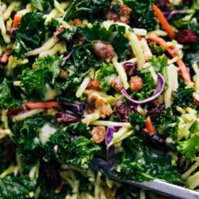 Kale Cranberry Pecan Salad