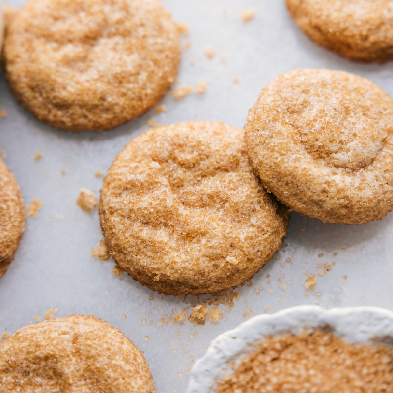 Overhead image of the Healthy Sugar Cookies ready to be enjoyed