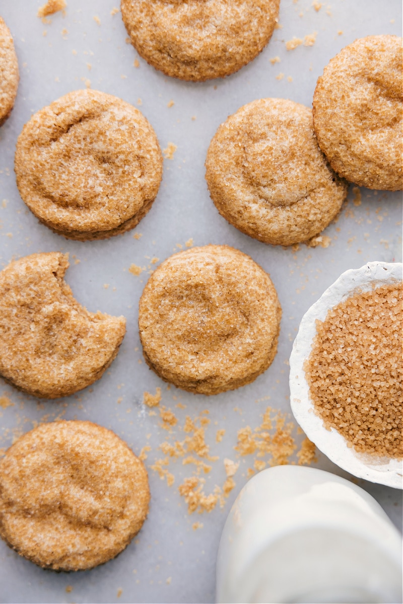 Overhead image of the Healthy Sugar Cookies