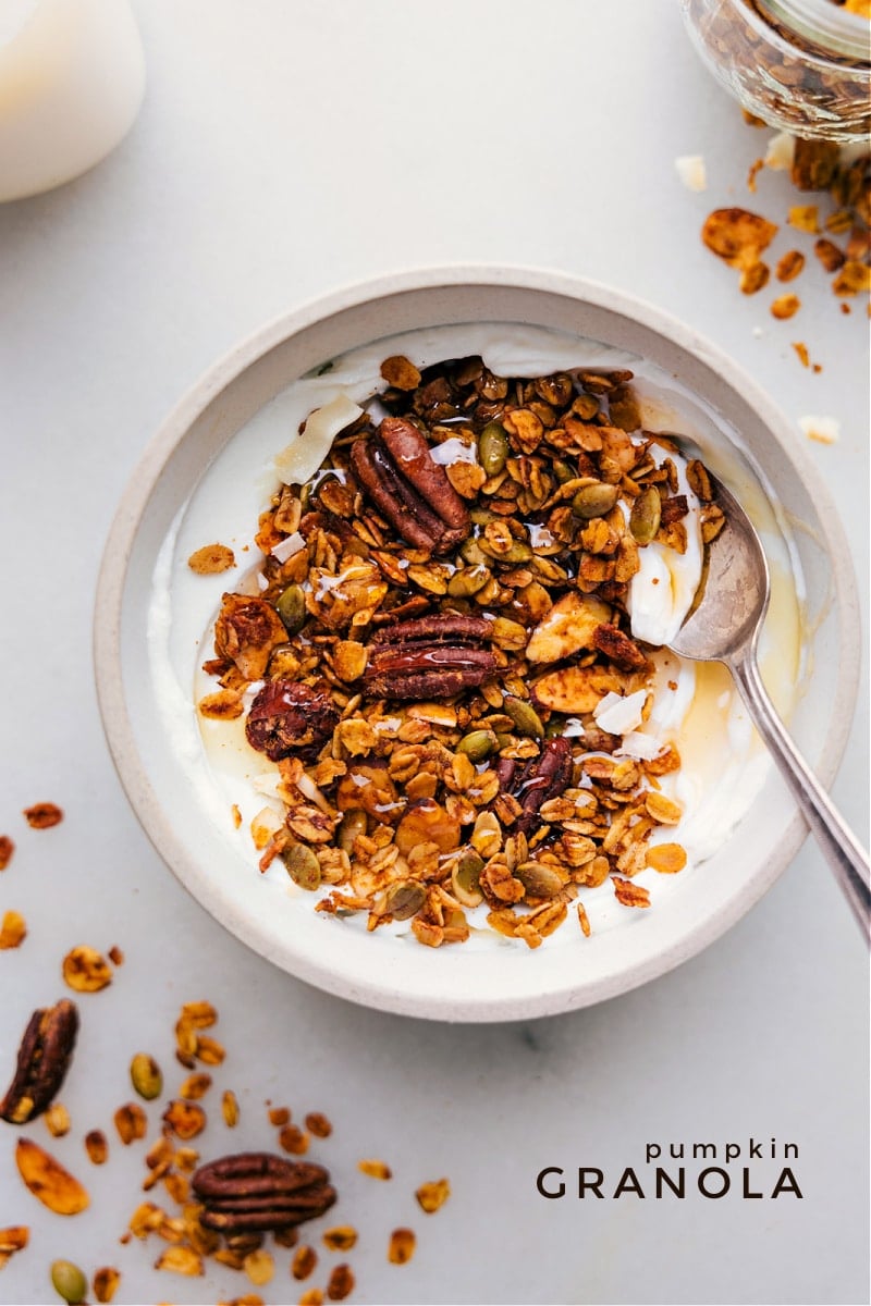 Overhead image of the Pumpkin Granola