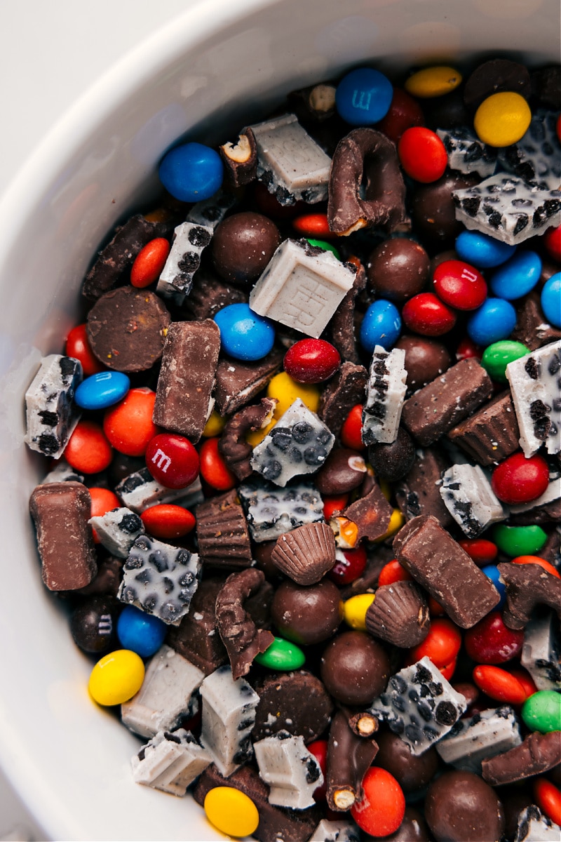 Up-close overhead image of Candy Salad