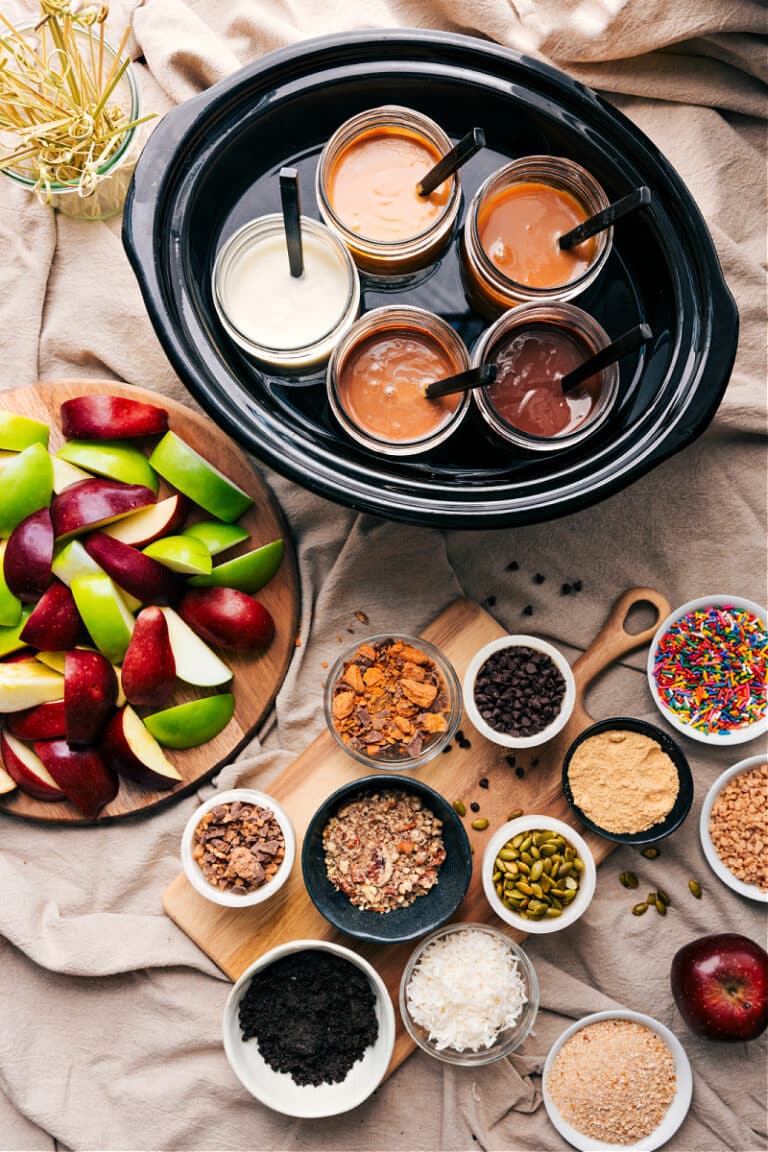 Easy Caramel Apple Bar