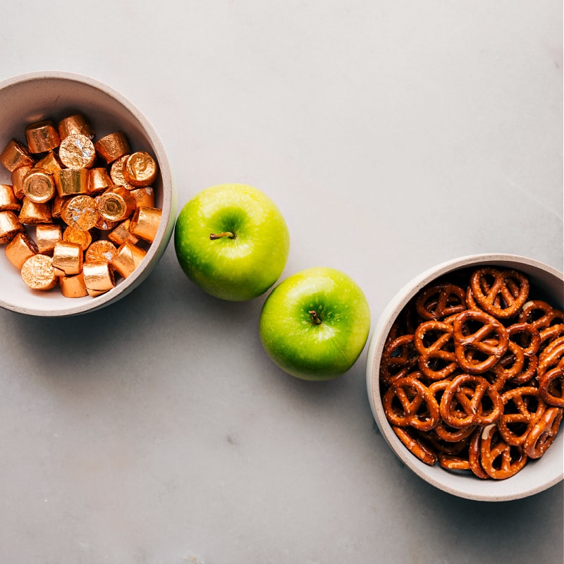 Ingredient shot: The ingredients required for Caramel Apple Bites