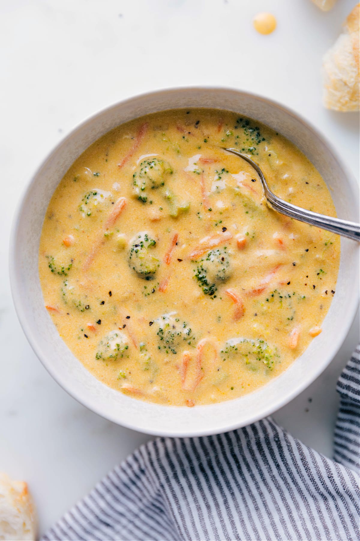 The Best Broccoli Cheddar Soup Broccoli Cheddar Soup in a bowl, ready to enjoy!