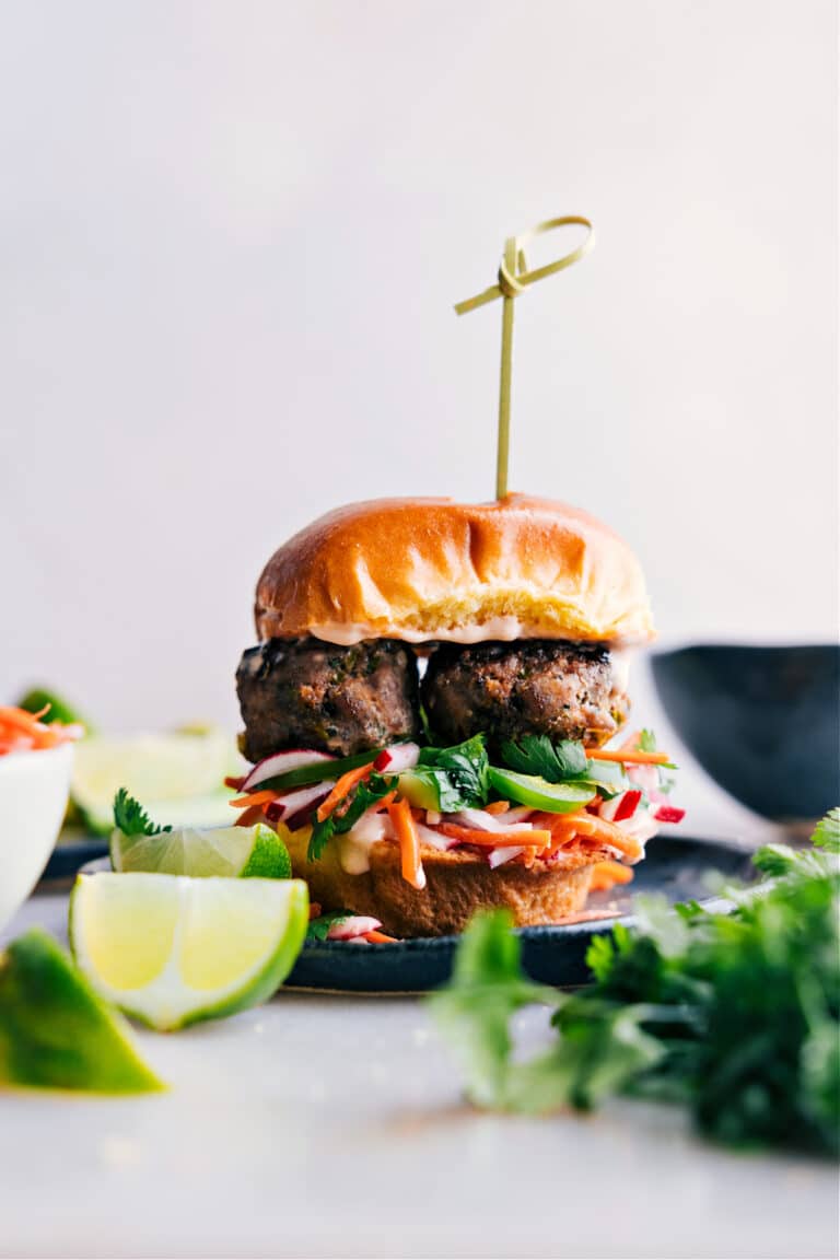 Banh Mi Meatball Sliders