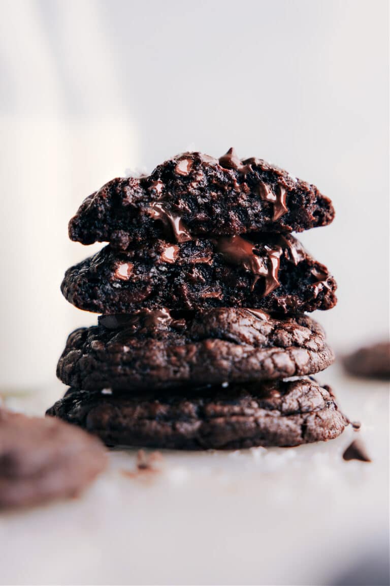 Rich and Chewy Double Chocolate Cookies
