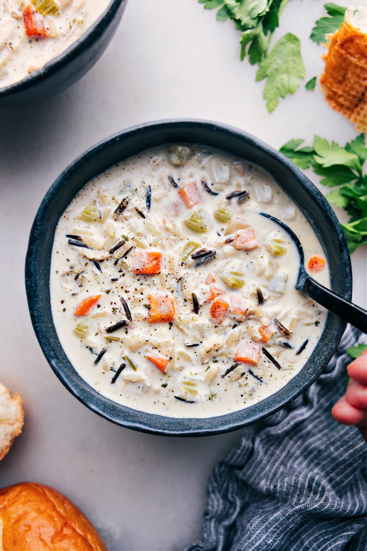 5-Ingredient Creamy Chicken and Wild Rice Soup