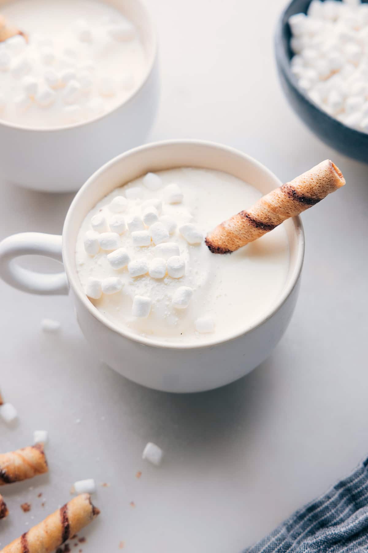 White Hot Chocolate (Stovetop or Crockpot)