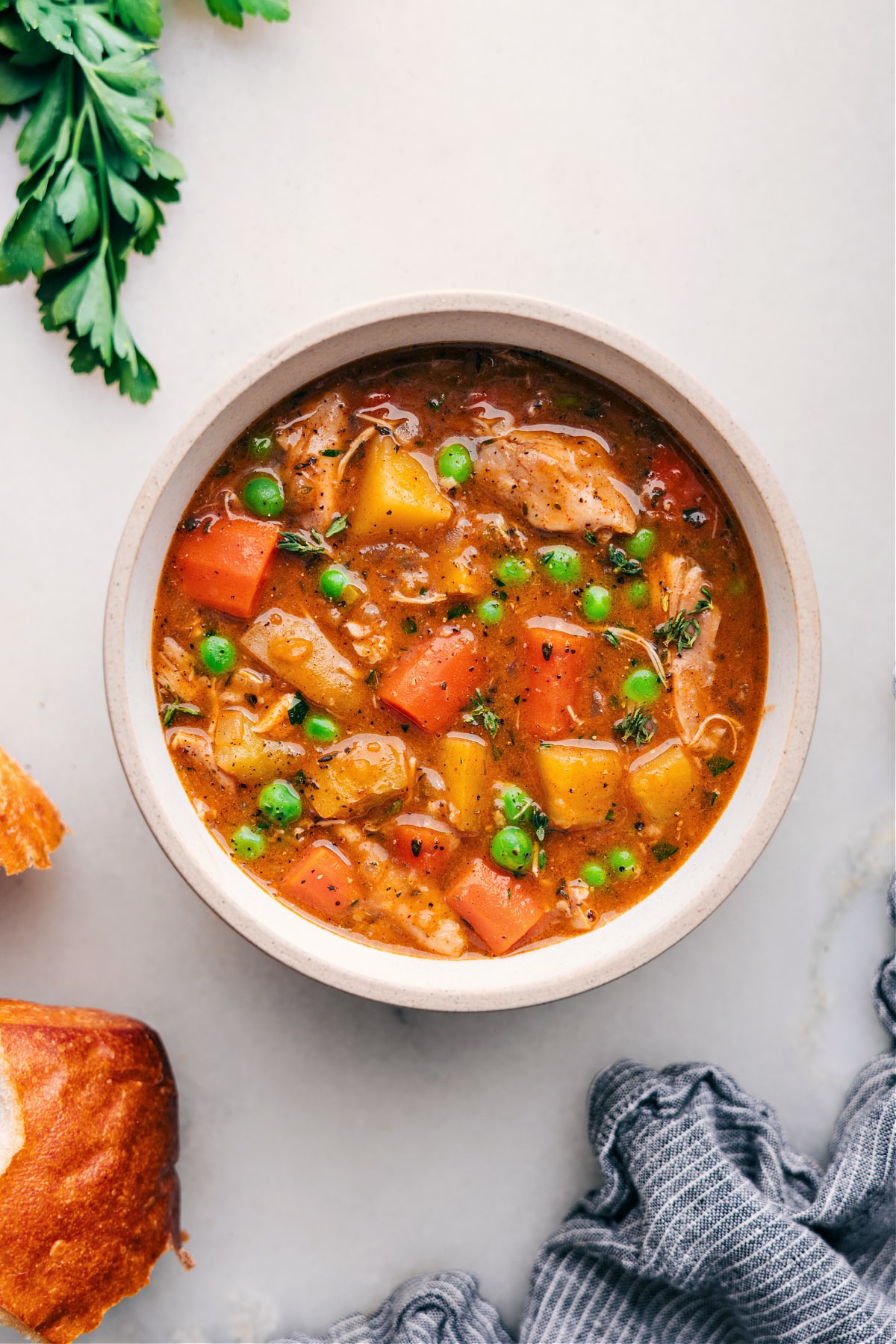 Bowl of the soup ready to be enjoyed.