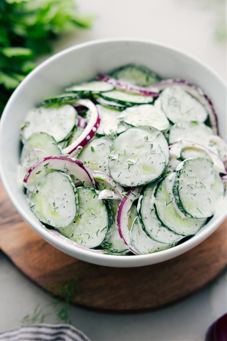 Nani's Classic Creamy Cucumber Salad