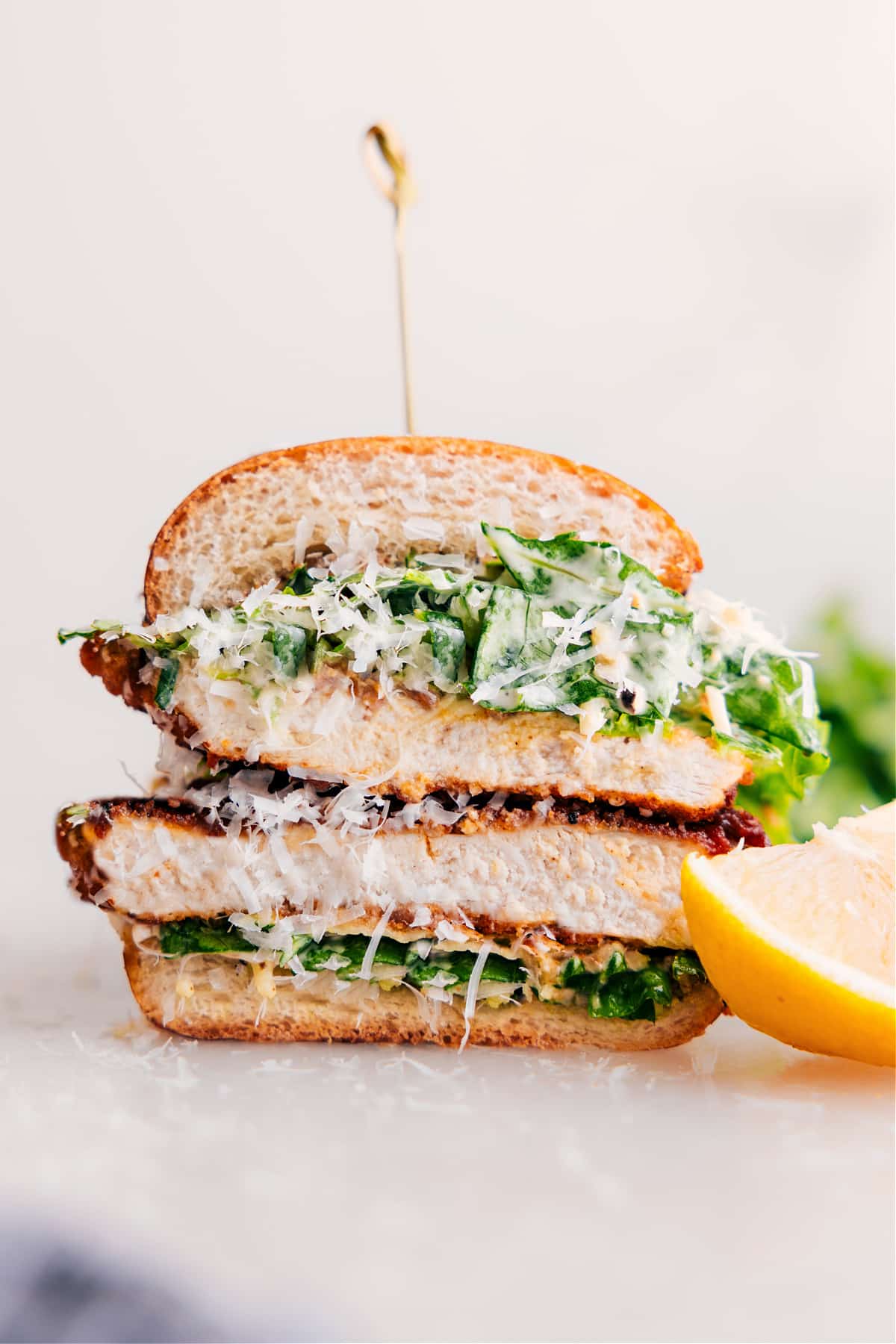 Beef Burrito Bowl Chicken Caesar sandwich with crispy chicken, Caesar salad, and a buttery roll.